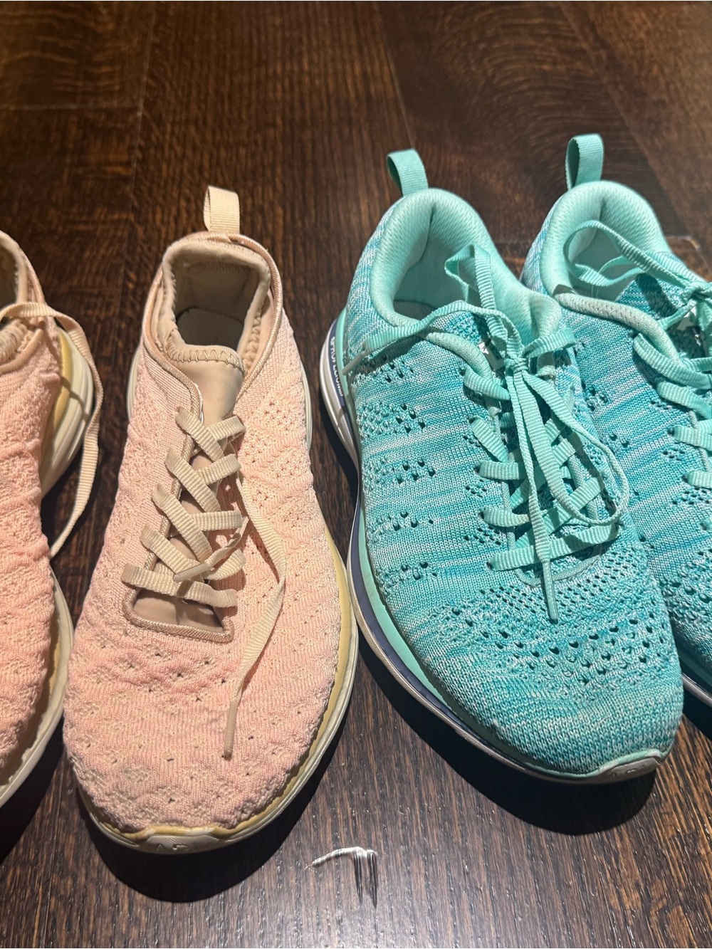 APL Women's Athletic Shoes in Blush Pink and Mint Green